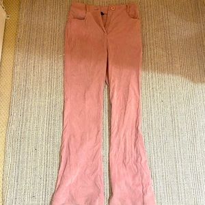 high waisted straight leg corduroy jeans